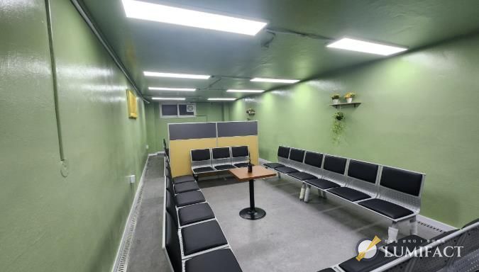 지난해 노동자 휴게시설 개선사업으로 조성된 휴게시설 전경.