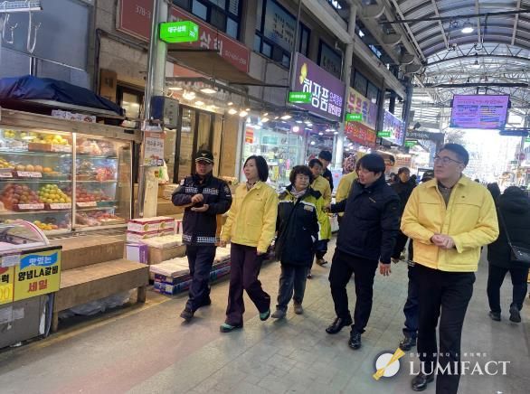 오산시, 설 명절 앞두고 오산오색시장 합동 안전점검 실시