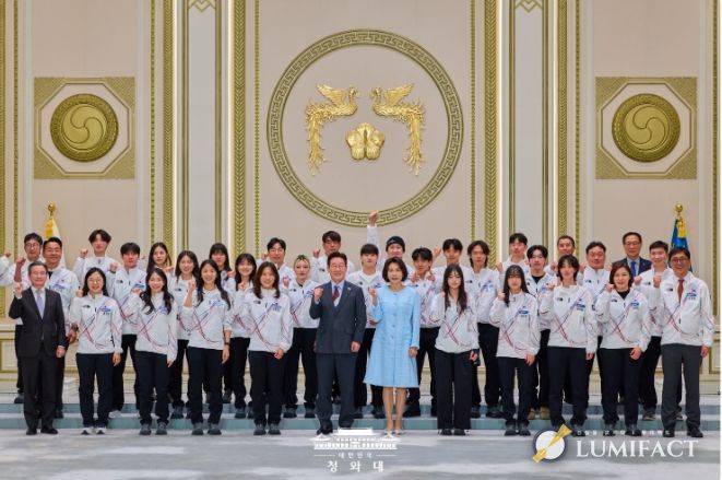 동계올림픽 선수단 격려 오찬(청와대)